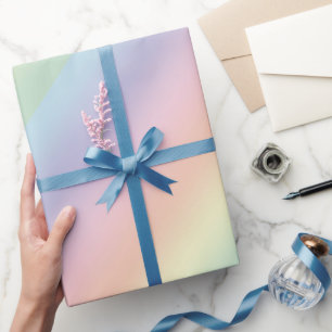 Papel De Presente Design do Arco-Íris Pastel