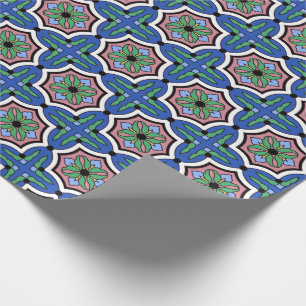 Papel De Presente Design do azulejo da ilha de Catalina do papai