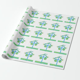 Papel De Presente design escandinava,Midsommar Glad Personalizado