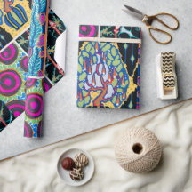 Design floral colorida, art nouveau, art deco