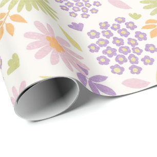 Papel De Presente Design floral de Verão