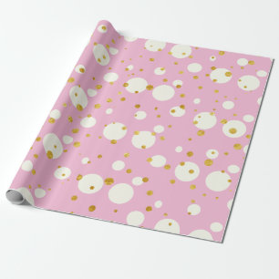 Papel De Presente Design Geométrico Rosa de Natal