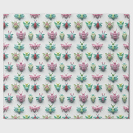 Papel De Presente Design insectes bonbons pastel kawaii chic