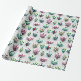 Papel De Presente Design insectes bonbons pastel kawaii chic