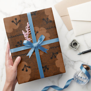 PAPEL DE PRESENTE DESIGN MINIMALISTA BOHO DO CÉU PADRÃO DE NUVEM M