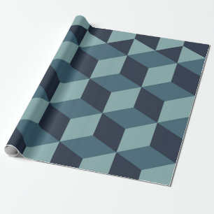 Papel De Presente Design moderno bloco geométrico abstrato vintage