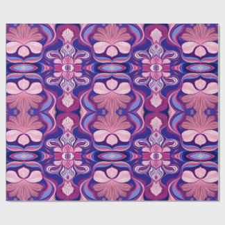 Papel De Presente design moderno de padrão floral clássico multicolo