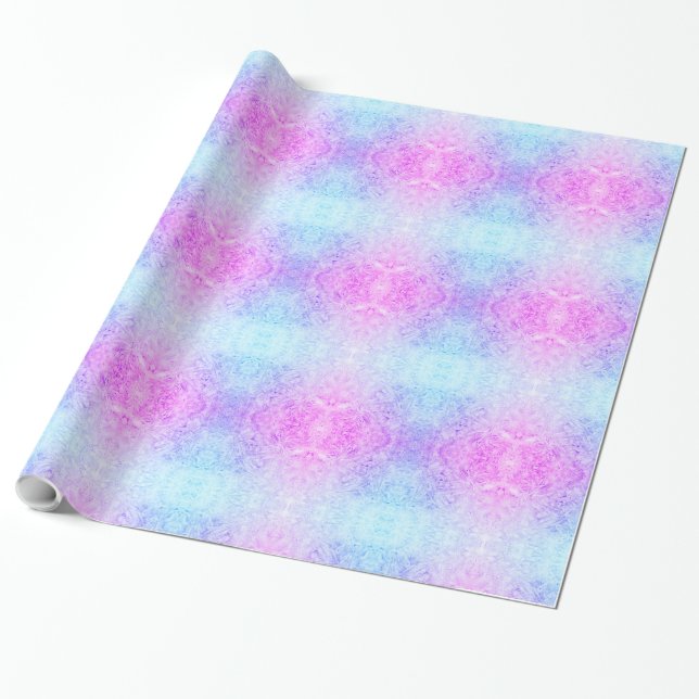 Papel De Presente Design rosa/fosco (Desenrolado)
