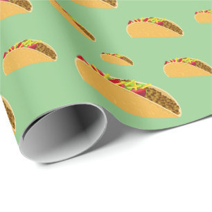Papel De Presente Design Taco Terça-feira - Matte Wrapping Paper