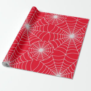 Papel De Presente Design vermelho padrão SPiderWeb