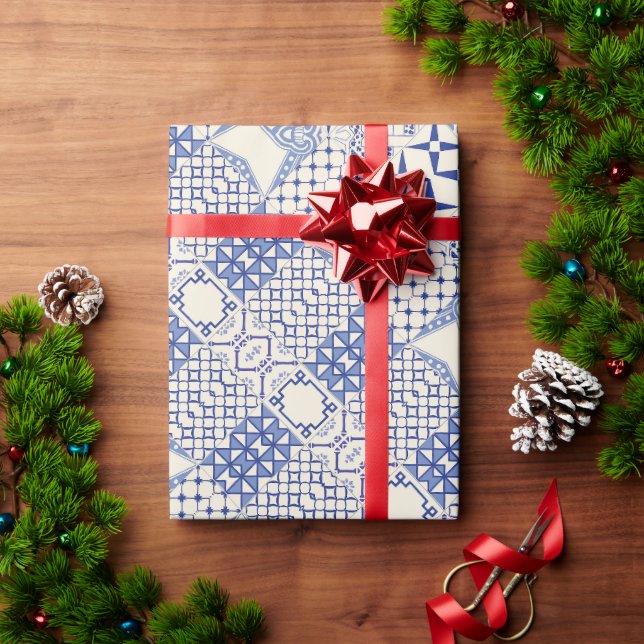 Papel De Presente Designs portuguesas (Presente de Natal)
