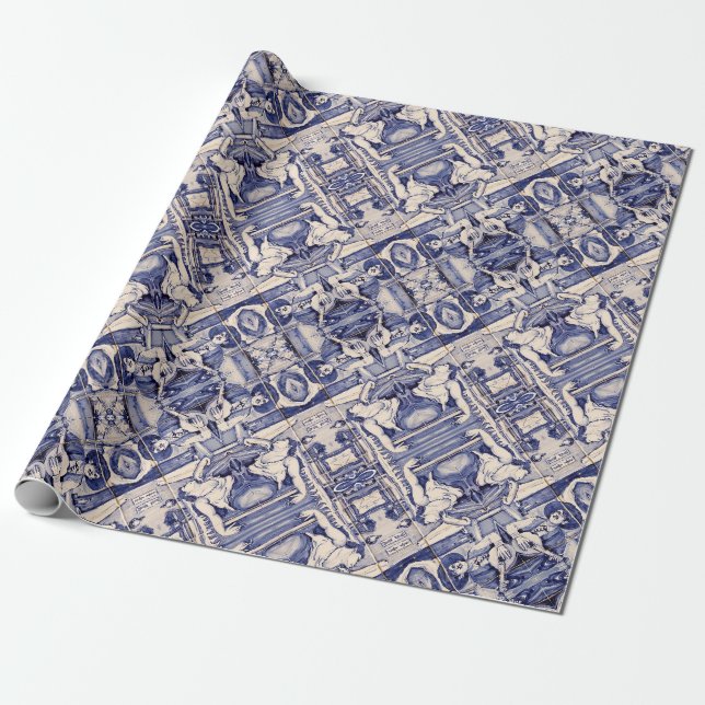 Papel De Presente Designs portuguesas (Desenrolado)