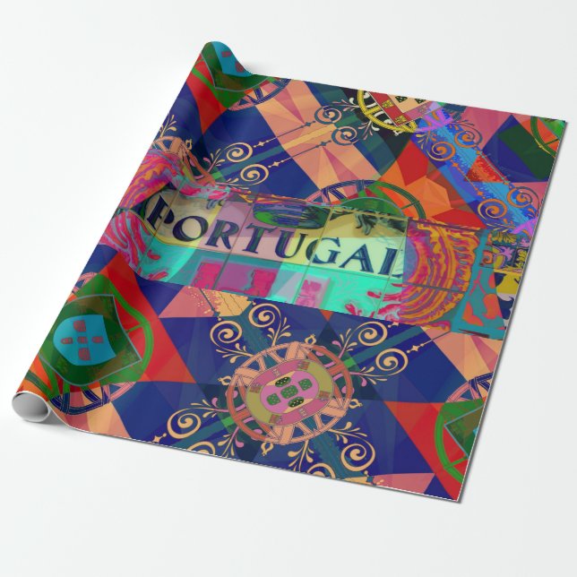 Papel De Presente Designs portuguesas (Desenrolado)