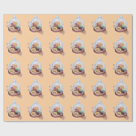 Papel De Presente Desserts Sob Cama De Vidro