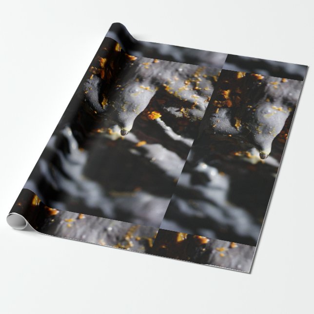 Papel De Presente Detalhe da caverna do tubo de lava (Desenrolado)