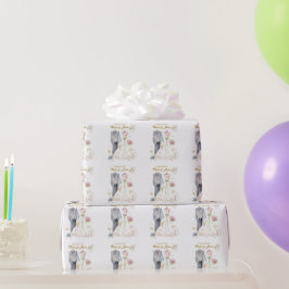 Papel De Presente Detalhes personalizados Noiva & Noivo Parabéns!