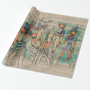 Papel De Presente Deuses egípcios em canvas
