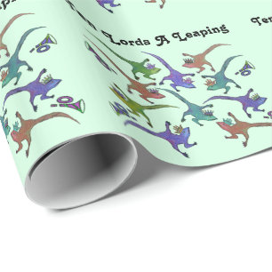 Papel De Presente Dez senhores Um Leaping