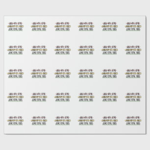 Papel De Presente Dia da Independência História Negra