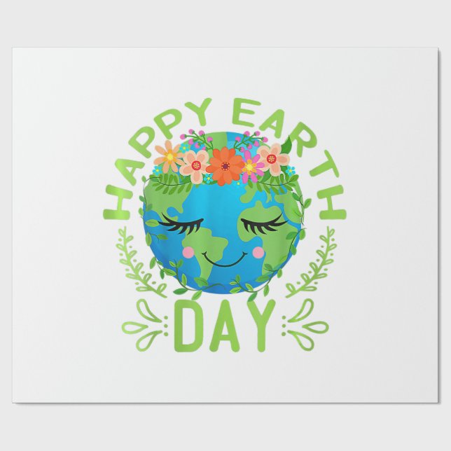 Papel De Presente Dia da Terra Engraçado Citação da Terra Feliz Dia  (Aberto)