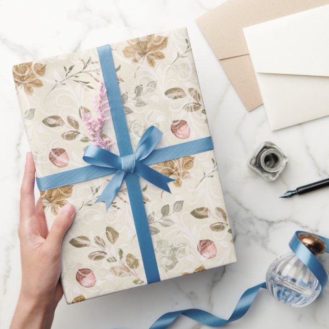 Papel De Presente Dia de Ação de Graças no Paraíso da Abóbora (Presentear)