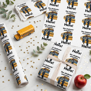 Papel De Presente Dia de Apreciação dos Heróis Estudantes Motorista 