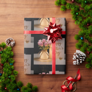 Papel De Presente Dia de as mães Feliz