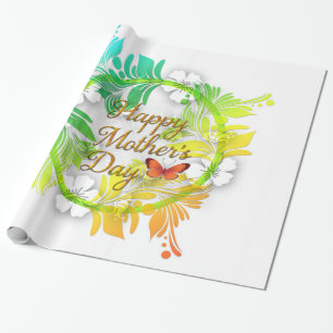 Papel De Presente Dia de as mães Feliz 52