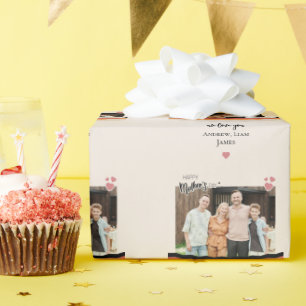 Papel De Presente Dia de as mães feliz que te amamos