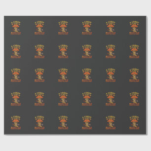 Papel De Presente Dia de Doces Halloween Pirata Caveira Bengala