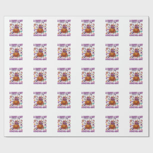 Papel De Presente Dia de Doces Mantém Monstros Longe Abobrinha de Ha