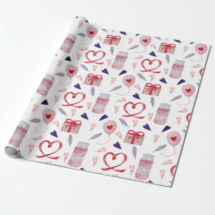 Papel De Presente Dia de os namorados