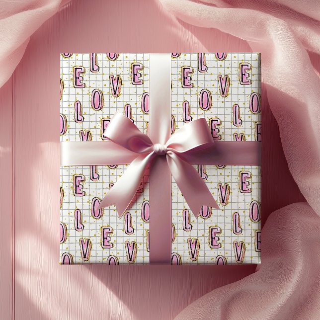 PAPEL DE PRESENTE DIA DE OS NAMORADOS AMOR (Criador carregado)