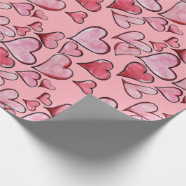 Papel De Presente Dia de os namorados Amor corações