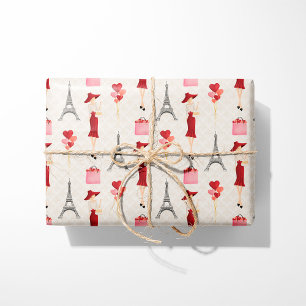 Papel De Presente Dia de os namorados Em Paris