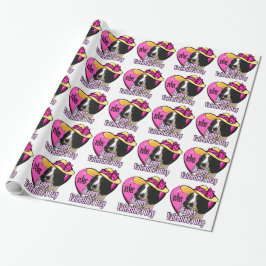 Papel De Presente Dia de os namorados Inglês Springer Spaniel