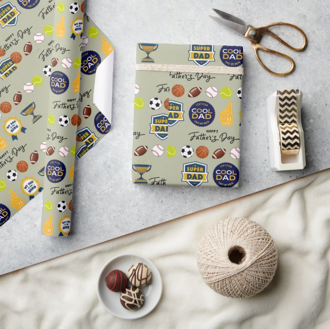 Papel De Presente Dia de os pais bonito e adaptável (Artesanato)