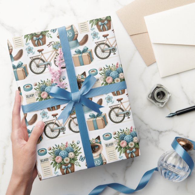 Papel De Presente Dia de os pais de gatinhos de gato deseja Pais de  (Presentear)