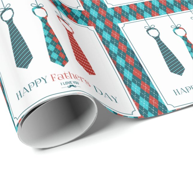 Papel De Presente Dia de os pais Feliz (Ponta do rolo)