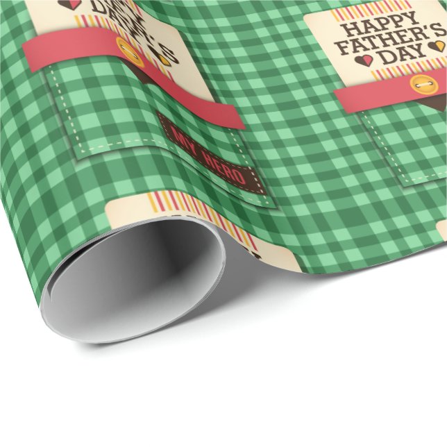 Papel De Presente Dia de os pais Feliz (Ponta do rolo)