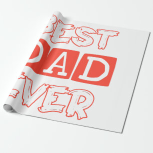 Papel De Presente Dia de os pais love Best Pai ever - Tributação t