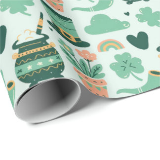 Papel De Presente Dia de São Patrício