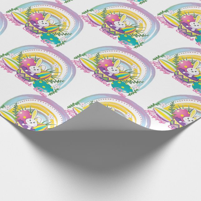 Papel De Presente Dia do Felz pascoa Engraçado (Ponta)