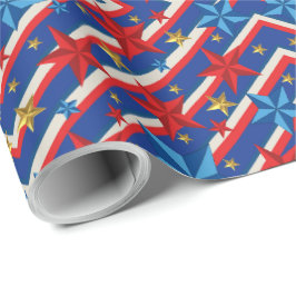 Papel De Presente Dia do Trabalho Patriótico