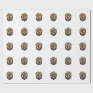 Papel De Presente Dia dos Pais Camisa do Papai Urso em Serviço Camis