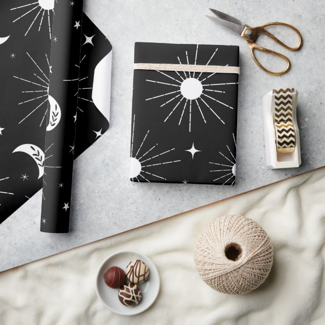 Papel De Presente Dia e Noite 3 (Artesanato)