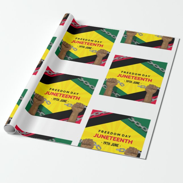 Papel De Presente dia feliz da liberdade (Desenrolado)