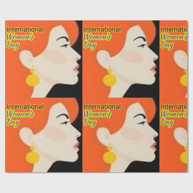 Papel De Presente Dia Internacional da Mulher . (Aberto)