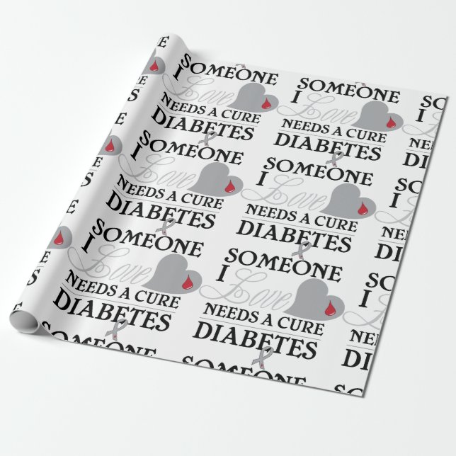 Papel De Presente Diabetes (Desenrolado)