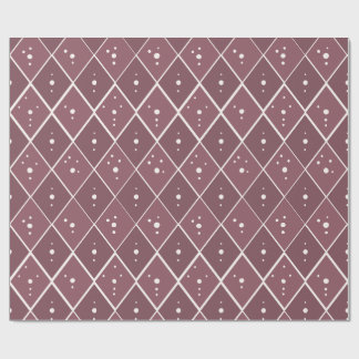 Papel De Presente Diamante Bege Escuro Escandinavo Moderno